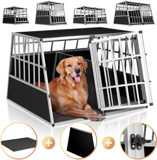 Cadoca Transportbox aluminium XL 97 x 90 x 70 cm