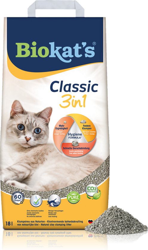 Biokat's Classic 3in1 18 L (zonder geur)